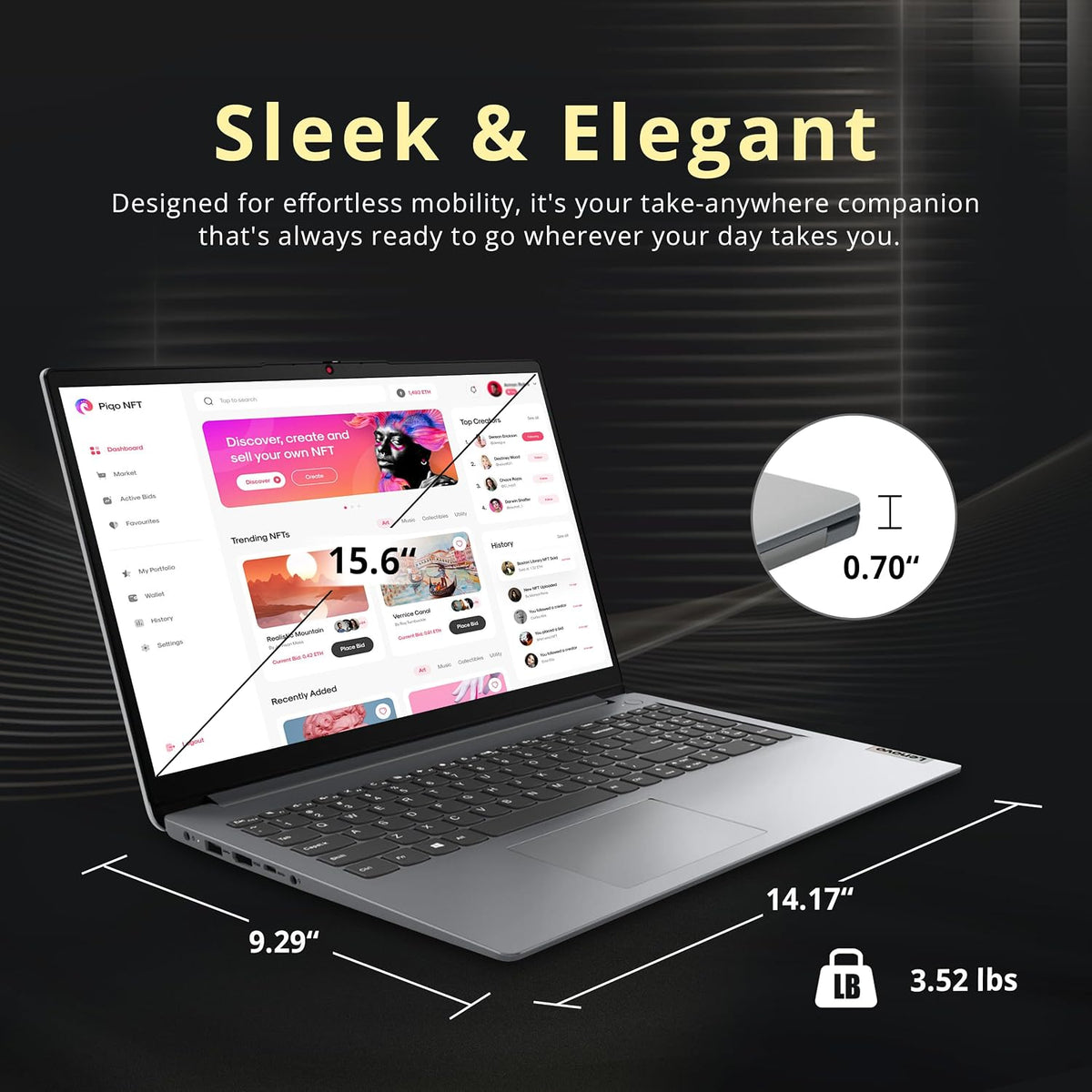 Lenovo Ideapad 1i 15.6" FHD Touchscreen Laptop, Intel i3 1215U, 40GB RAM, 1.16TB Storage(1TB SSD+160GB Docking Station Set), Intel UHD Graphics, Full Size Keyboard, Win11 Pro, Gray