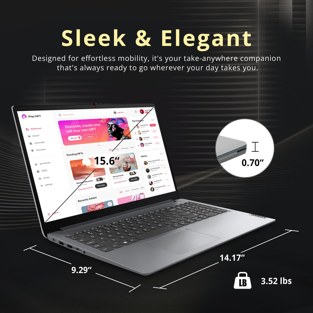 Lenovo Ideapad 1i 15.6" FHD Touchscreen Laptop, Intel i3 1215U, 40GB RAM, 1.16TB Storage(1TB SSD+160GB Docking Station Set), Intel UHD Graphics, Full Size Keyboard, Win11 Pro, Gray