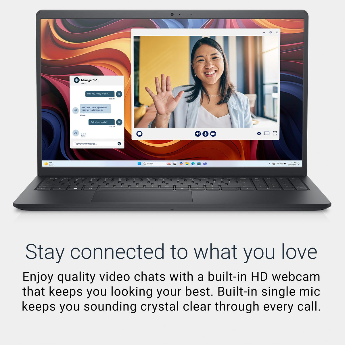 Dell 15.6" Laptop DC15250, FHD, Intel Core i5 1334U, Windows 11 Home