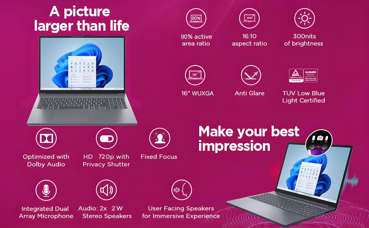 Lenovo Business Laptop, 16GB RAM, 512GB SSD, i5-13420H