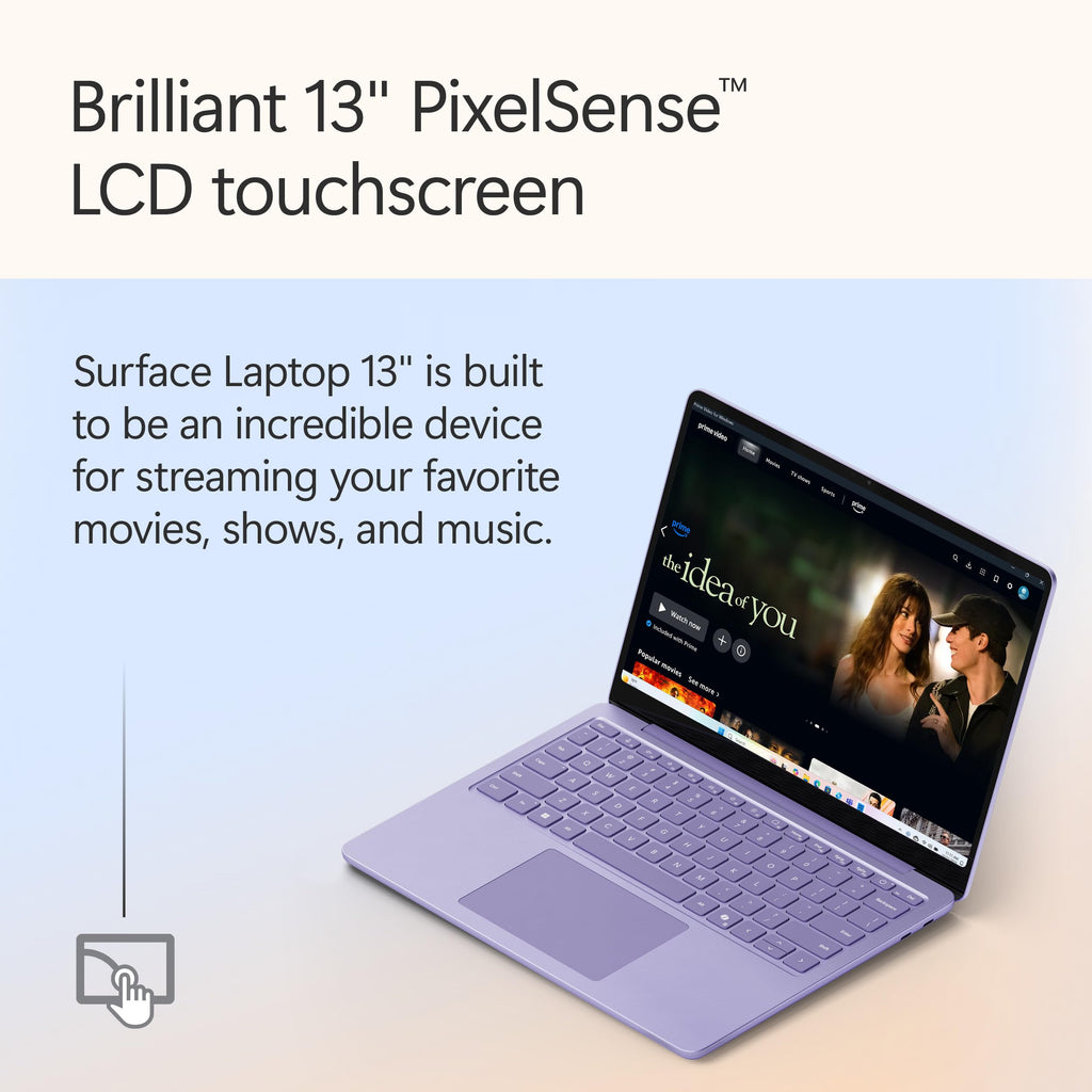 Microsoft Surface Laptop (2025), Windows 11 Copilot+ PC, 13" Touchscreen Display, Snapdragon X Plus (8 core), 16GB RAM, 512GB SSD Storage, Ocean