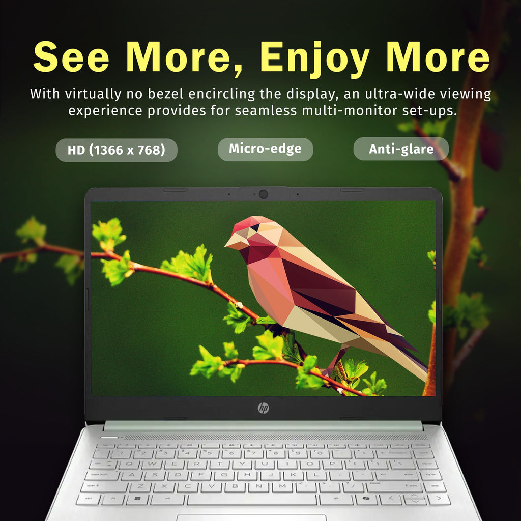 HP Stream 14" HD Laptop, Intel Processor N150, 4GB RAM, 128GB UFS, Intel Graphics, Webcam, Wi-Fi 6, Long Battery Life, Copilot, Windows 11 S, Gold (Renewed)