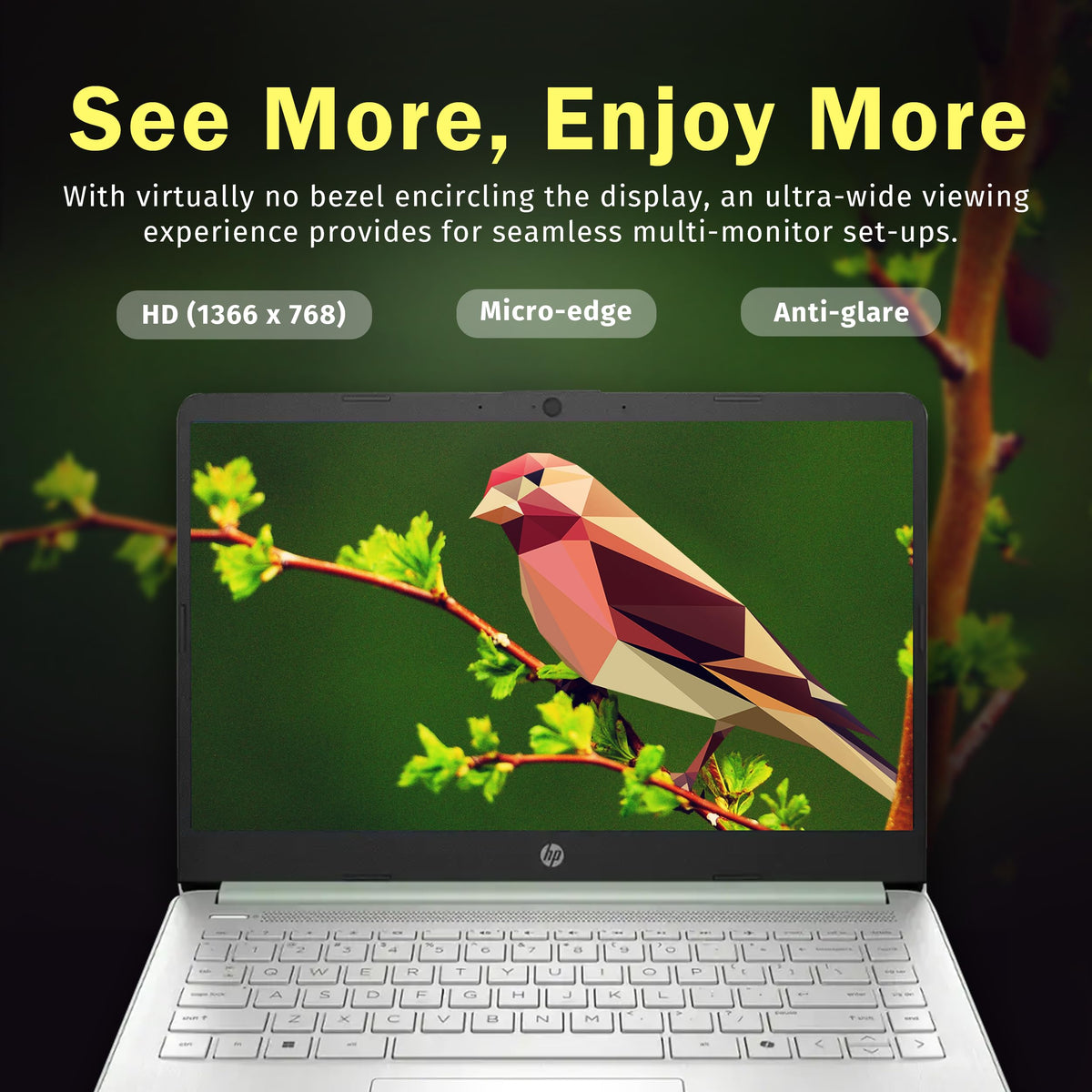 HP Stream 14" HD Laptop, Intel Processor N150, 4GB RAM, 128GB UFS, Intel Graphics, Webcam, Wi-Fi 6, Long Battery Life, Copilot, Windows 11 S, Gold (Renewed)