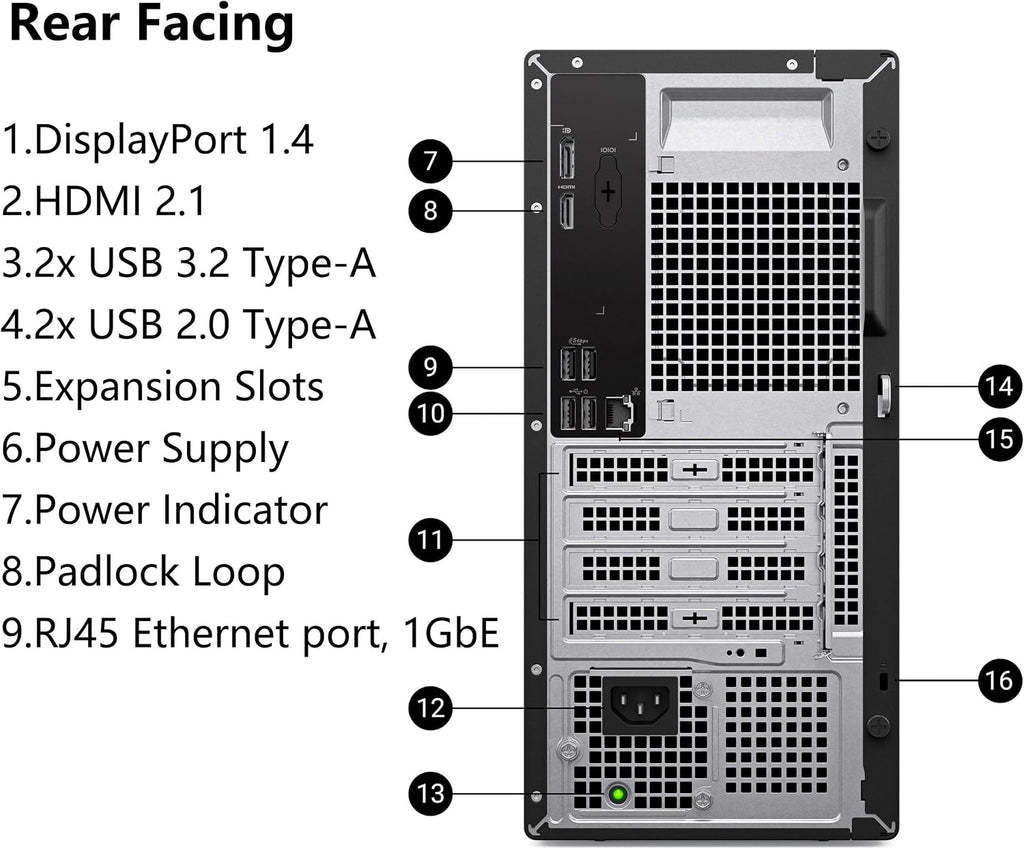 Dell 2026 Edition Tower Desktop Computers, 8GB DDR5 RAM, 512GB PCIe SSD