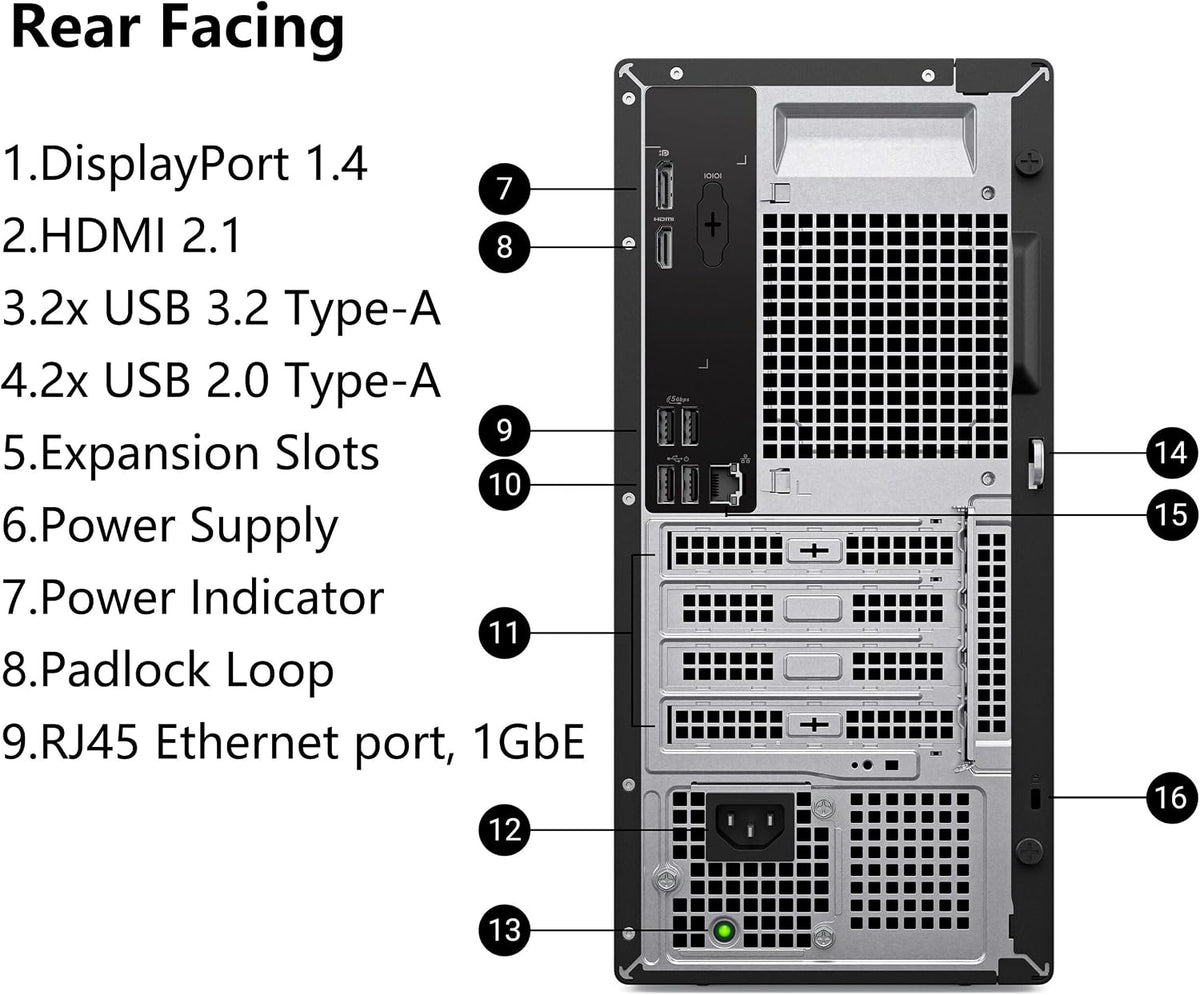 Dell 2026 Edition Tower Desktop Computers, 8GB DDR5 RAM, 512GB PCIe SSD