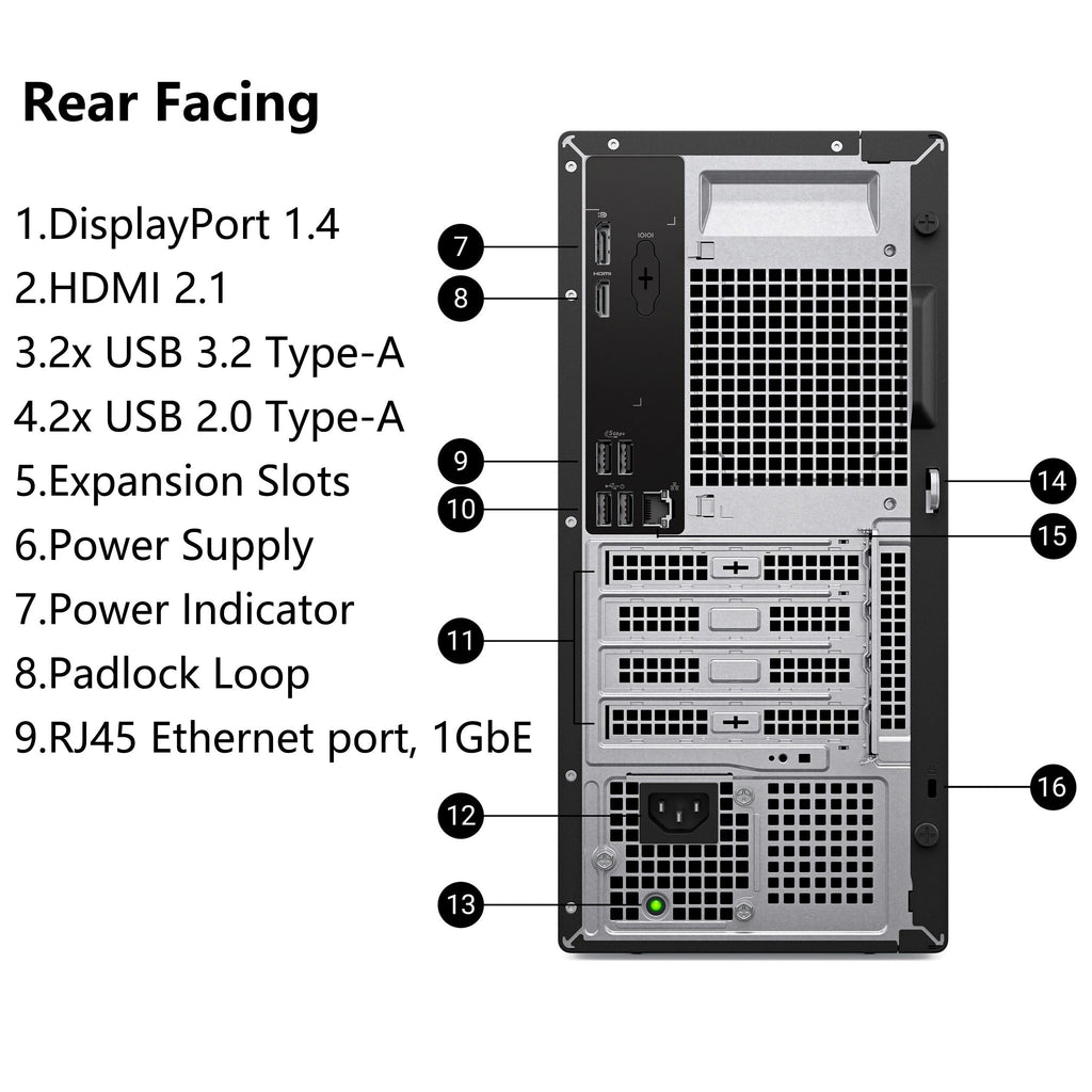 Dell 2026 Edition Tower Desktop Computers, 8GB DDR5 RAM, 512GB PCIe SSD