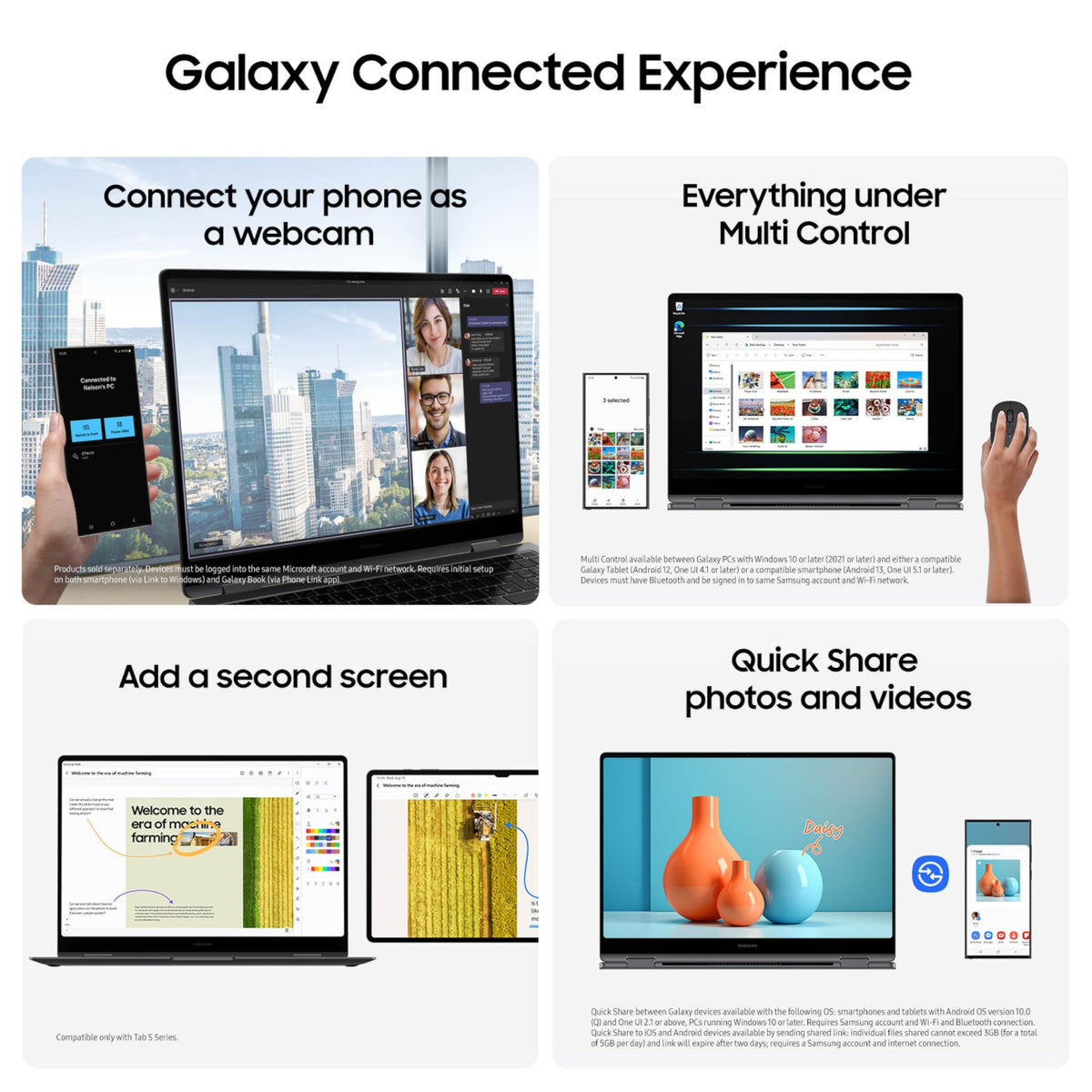 Samsung 16” Galaxy Book5 Pro 360 Copilot+ PC, AI Business Laptop, Windows 11 Pro, Intel Core Ultra 7 Processor 256V, 3K AMOLED Touchscreen, 16GB / 512GB, 120HZ, 2025 Model, NP964QHA-KG1US, Gray