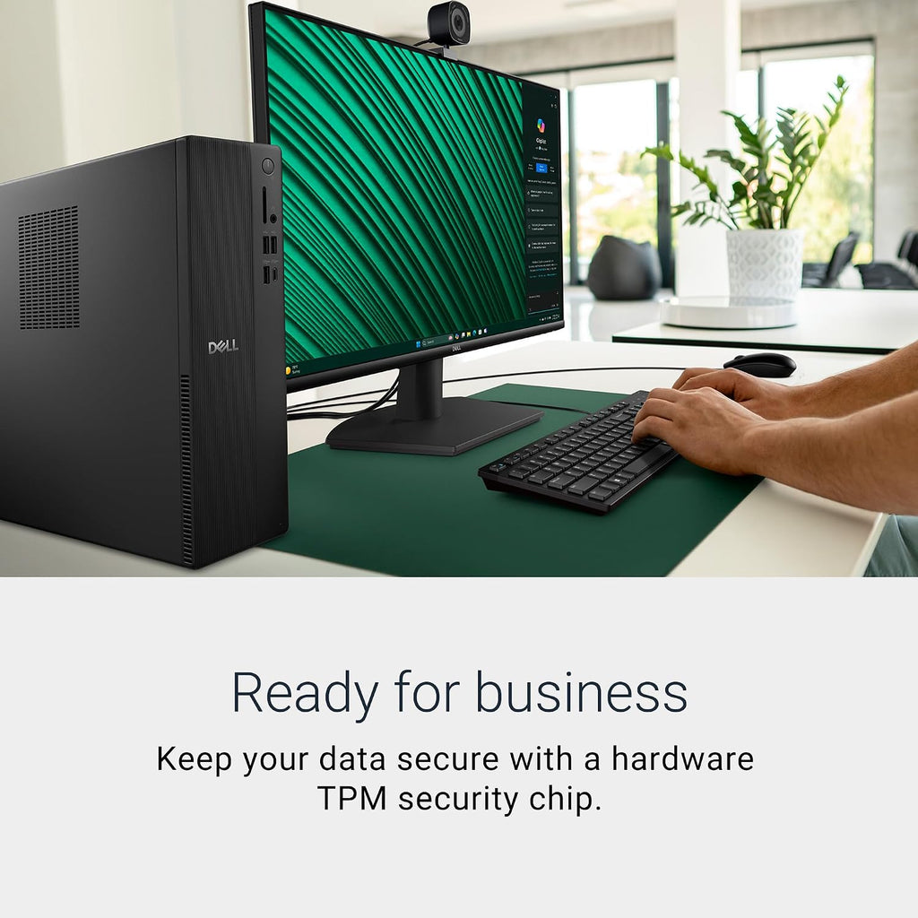 Dell Slim Desktop ECS1250 - Intel Core i3 14100 Processor, 8GB DDR5 RAM, 512GB SSD, WiFi 6, Intel UHD Graphics 730, Windows 11 Home, Onsite Service - Black