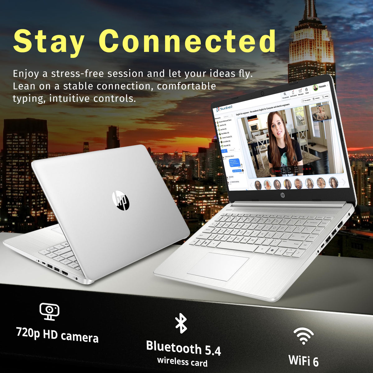 HP Stream 14" HD Laptop, Intel Processor N150, 4GB RAM, 128GB UFS, Intel Graphics, Webcam, Wi-Fi 6, Long Battery Life, Copilot, Windows 11 S, Gold (Renewed)