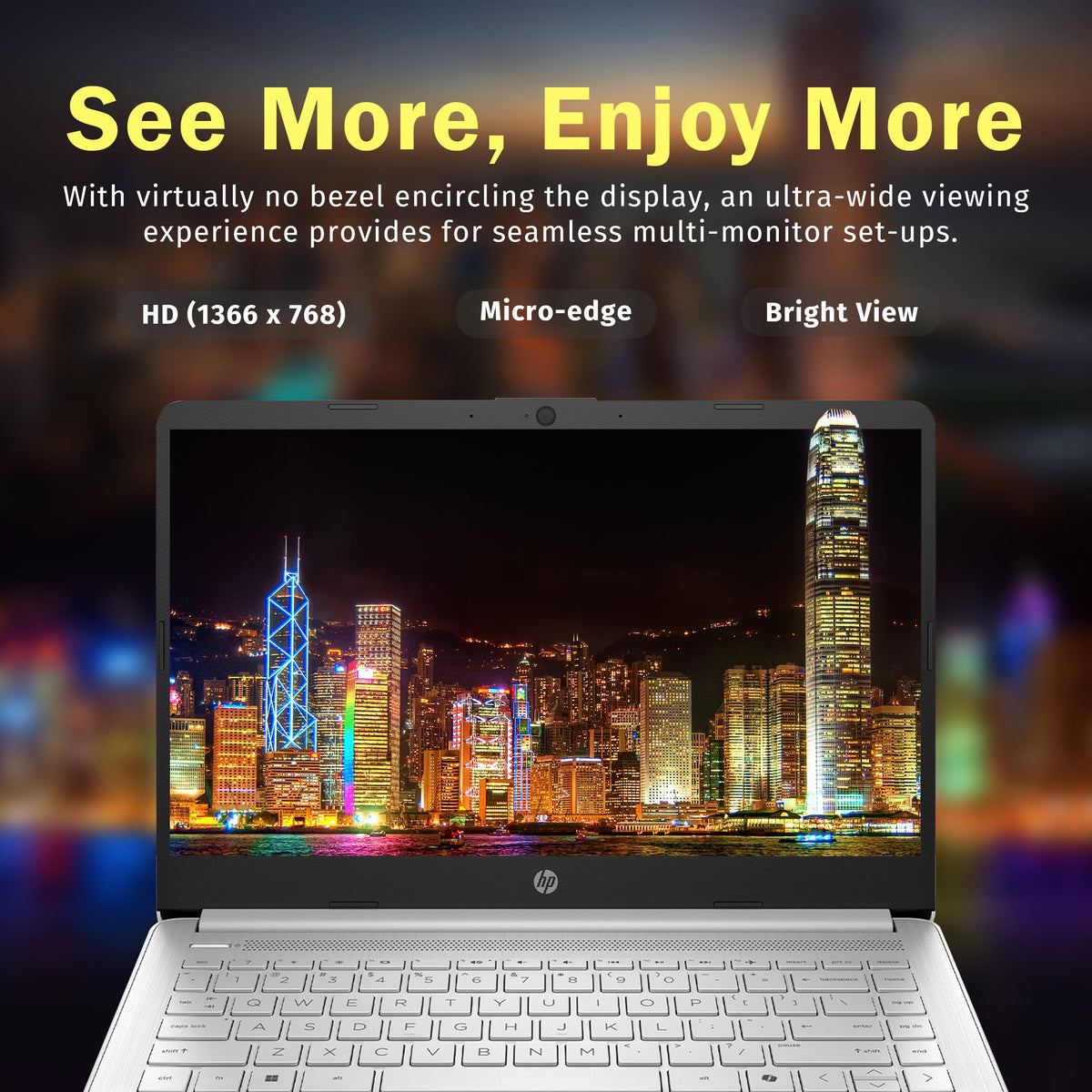 HP Stream 14" HD Laptop, Intel Processor N150, 4GB RAM, 128GB UFS, Intel Graphics, Webcam, Wi-Fi 6, Long Battery Life, Copilot, Windows 11 S, Gold (Renewed)