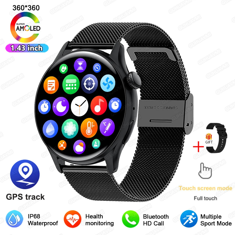 2026 New Smart Watch For Women Gift 1.43 Inch Full Touch Screen Sports Watches 500+Custom Dial Call Waterproof Smartwatch Ladies