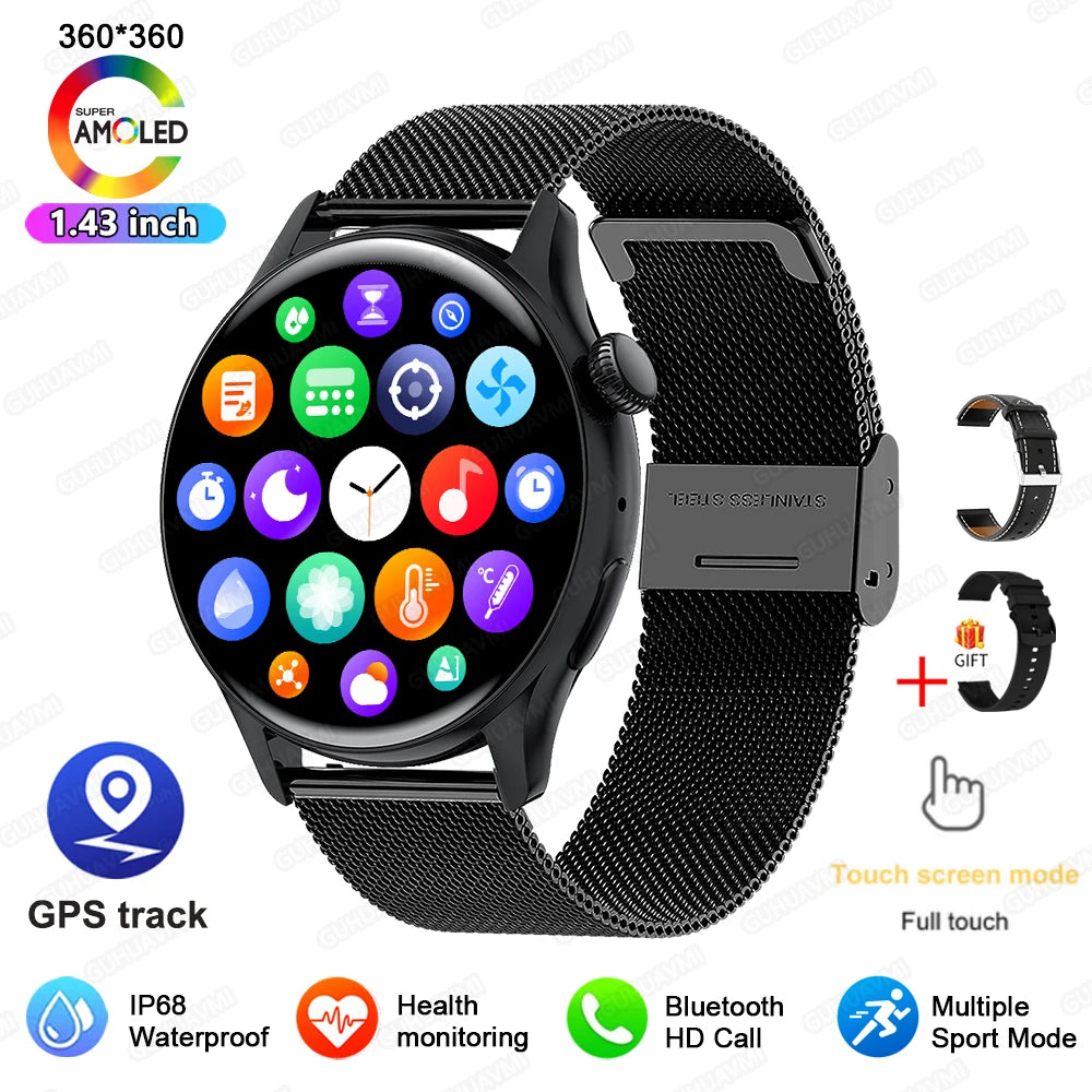 2026 New Smart Watch For Women Gift 1.43 Inch Full Touch Screen Sports Watches 500+Custom Dial Call Waterproof Smartwatch Ladies