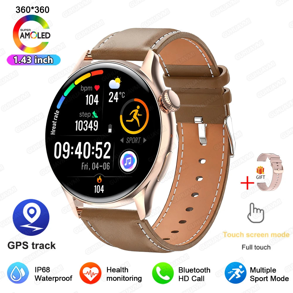 2026 New Smart Watch For Women Gift 1.43 Inch Full Touch Screen Sports Watches 500+Custom Dial Call Waterproof Smartwatch Ladies