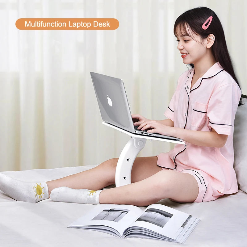 Oatsbasf Portable Laptop Stand Multi Function Notebook Tablet Lap Desk For Macbook Air Pro Bed Room Reading Holder for iPad
