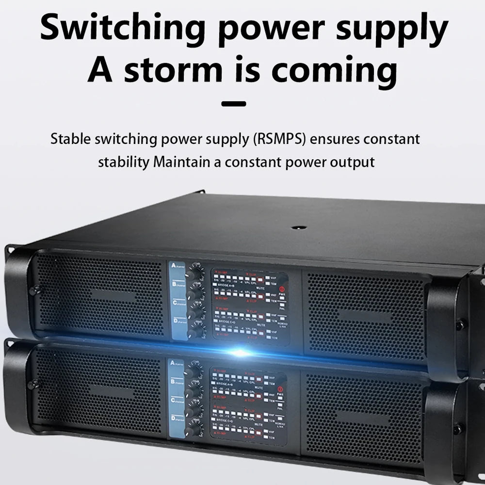 10KQ 4 Channel 5400W Class TD Professional Audio Line Array Power Amplifier SA-10KQ Metal