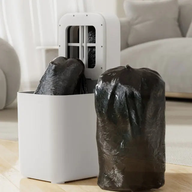Intelligent 4.5Gallon 17L Automatic Self-Changing Trash Can with Motion Sensor Touchless for Kitchen Bathroom Office