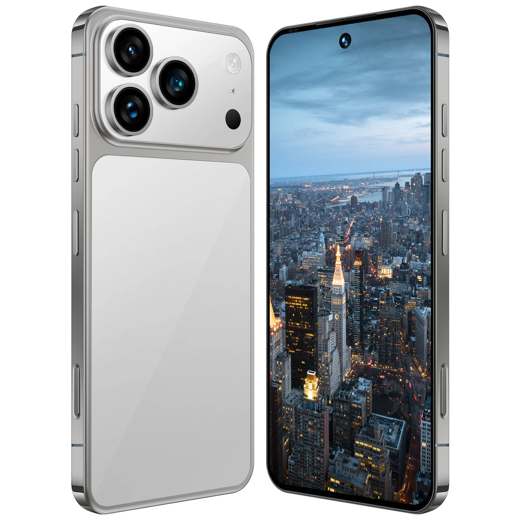 2025 Hot Selling Custom I17 17 Pro Max 5G Smartphone 7.3 Inch Display 8GB+256GB Storage 10 Core MTK Cellphone