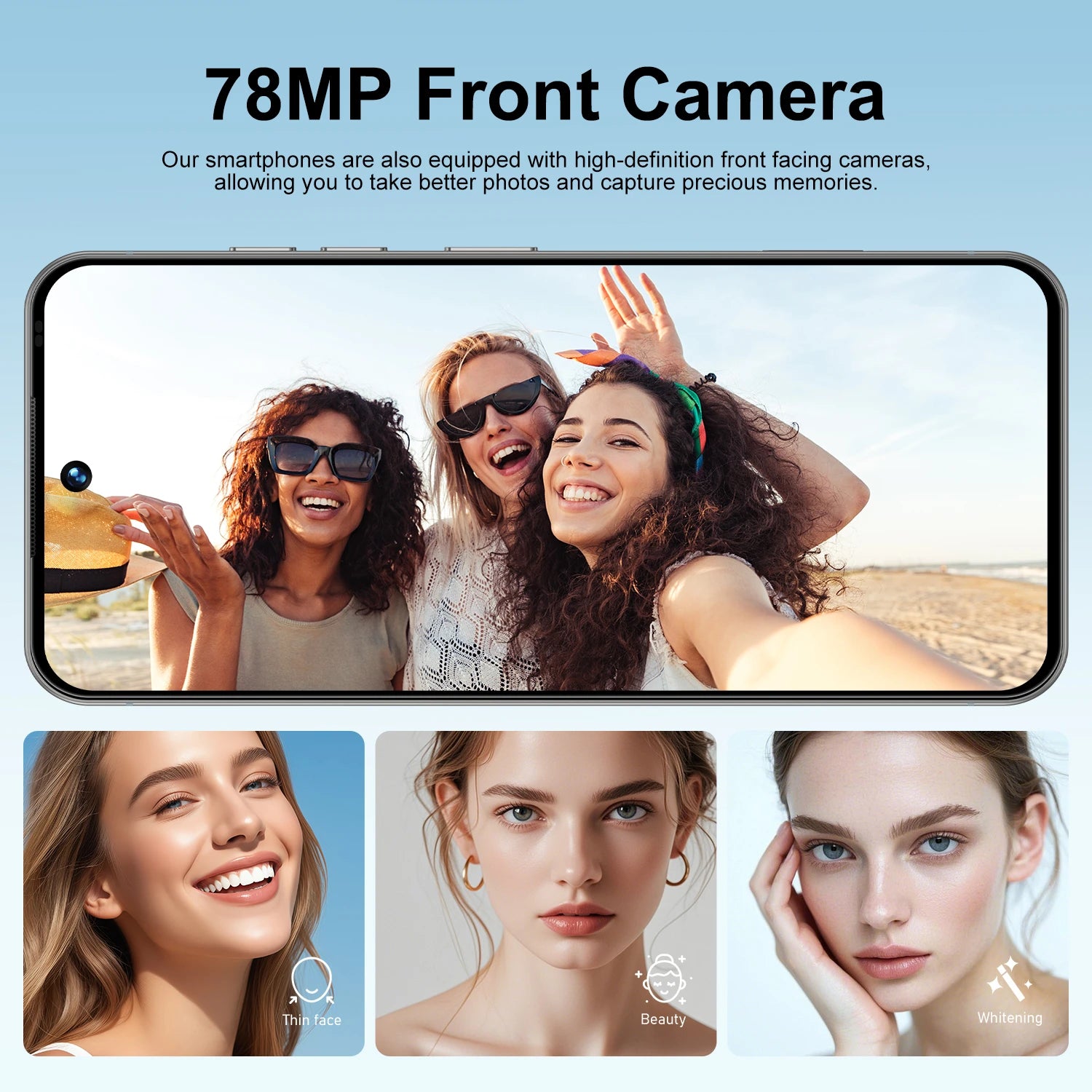 2025 Hot Selling Custom I17 17 Pro Max 5G Smartphone 7.3 Inch Display 8GB+256GB Storage 10 Core MTK Cellphone