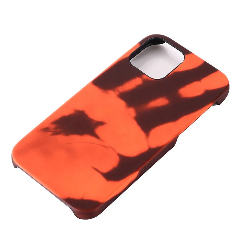 Temperature Color Changing Phone Case for iPhone 17 16 15 14 13 Pro Max, Thermal Reactive Heat Sensitive Cover