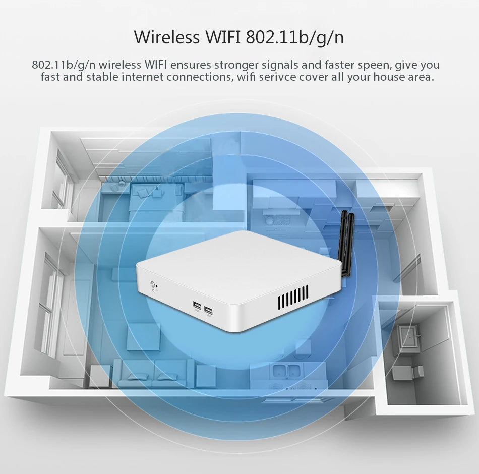 Intel Core i5-4200U 1037U Mini PC DDR3 SSD with 6xUSB 1xHDMI 1xVGA Support WiFi PCIE Linux Pfsense Office Computer Win10 Ready