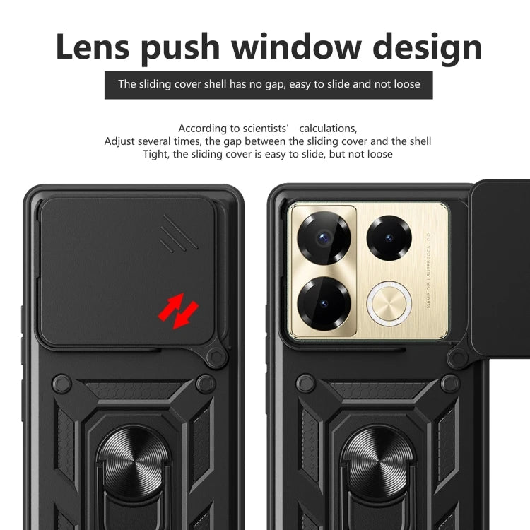New Arrivals Phonecase for Infinix Note 40 Pro/40 Pro+ 5G/ Hot 50 4G Sliding Camera Cover Design TPU+PC Phone Case