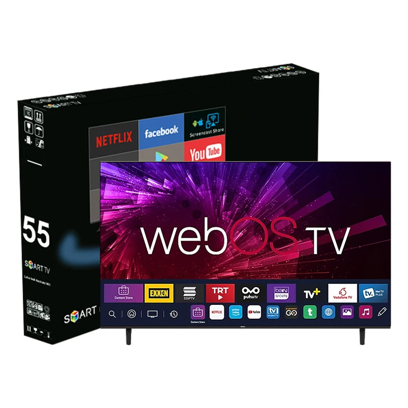 OEM Customizable 85-Inch Android Smart LED TV 4K HDTV with 32''-75'' Normal TV Motherboard 40 43 50 55 60 65 4K Television