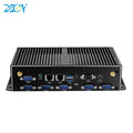 XCY Fanless Industrial Mini PC Intel Core I7 5500U 2x GbE LAN 6x COM RS232 HDMI VGA 6x USB Support WiFi 4G LTE Windows Linux