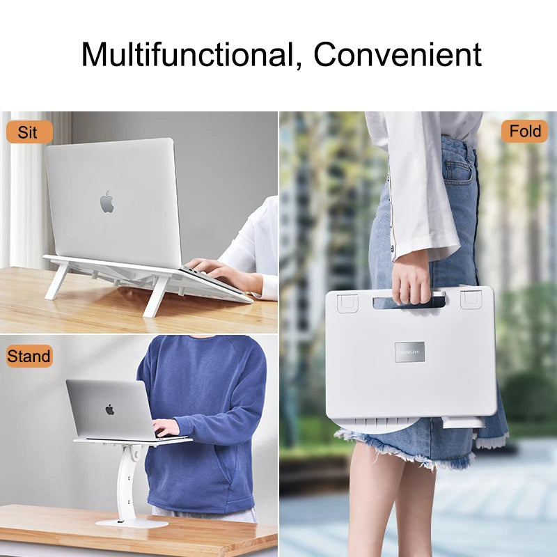 Oatsbasf Portable Laptop Stand Multi Function Notebook Tablet Lap Desk For Macbook Air Pro Bed Room Reading Holder for iPad