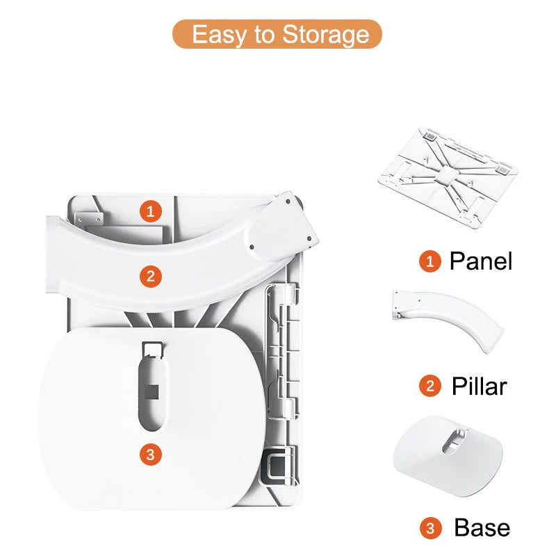 Oatsbasf Portable Laptop Stand Multi Function Notebook Tablet Lap Desk For Macbook Air Pro Bed Room Reading Holder for iPad