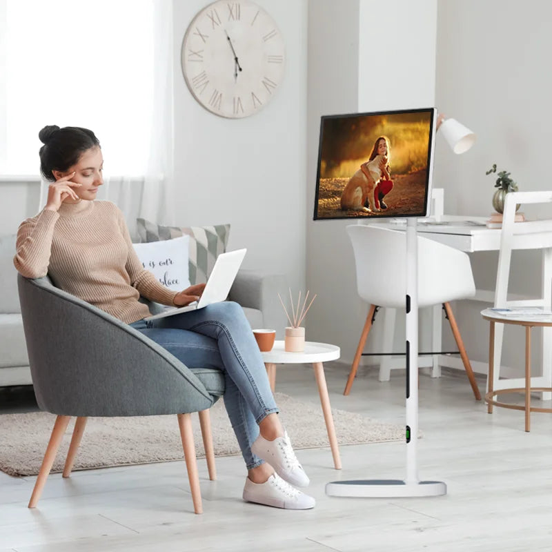 24 Inch 32 Inch Android 8+128GB 10000mAh Smart Portable Touch Screen TV with Flip Display Stand and Wifi Display