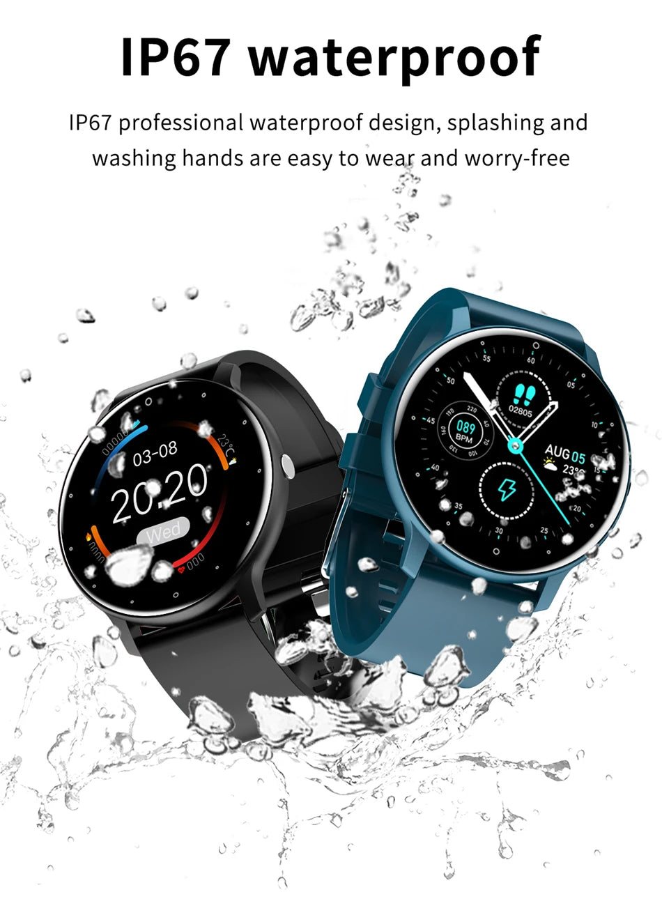 LIGE 2026 New Smart Watch Men Full Touch Screen Sport Fitness Watch IP67 Waterproof Bluetooth For Android ios smartwatch Men+box