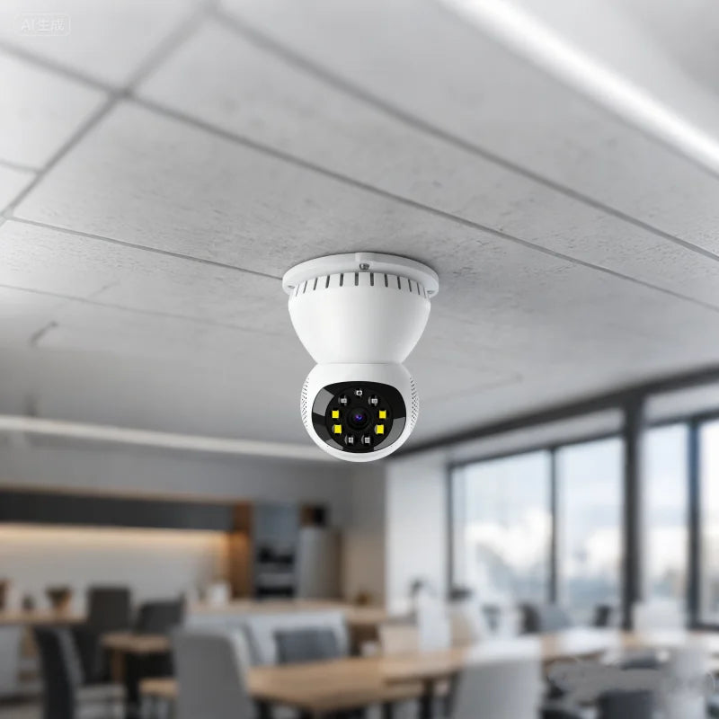 Mini 1080P HD Indoor Security Camera with Night Vision Tuya Smart App 2.4G/5Ghz WiFi Cloud Data Storage Options