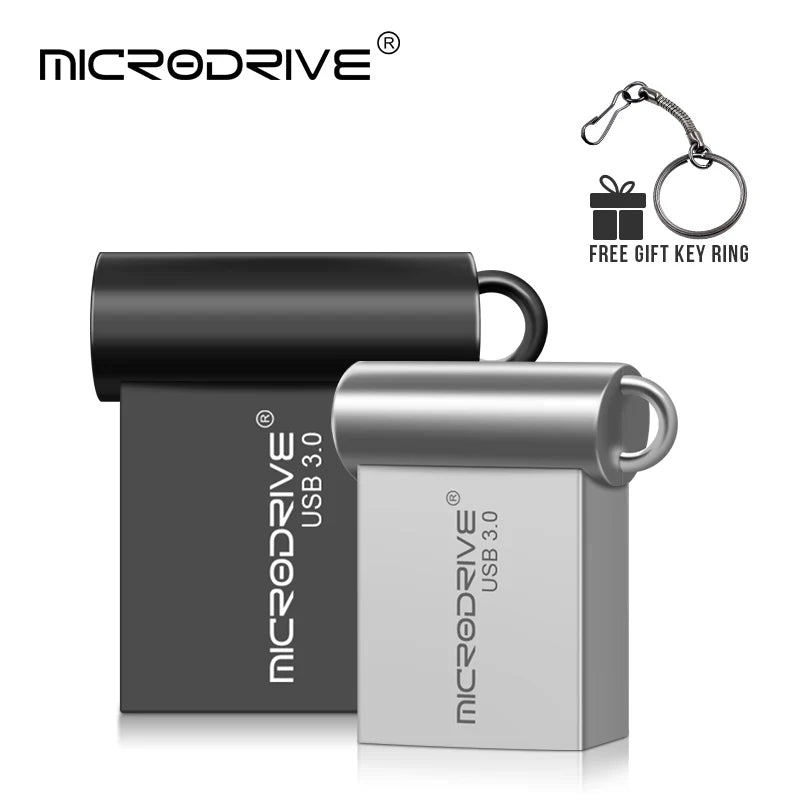 Super Mini USB 3.0 Pendrive Metal 16GB 32GB USB Flash Drive 64G Pen Drive U Disk Flash Memory Stick Gift