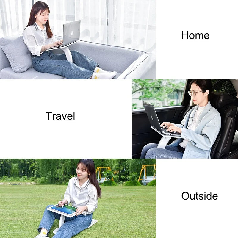 Oatsbasf Portable Laptop Stand Multi Function Notebook Tablet Lap Desk For Macbook Air Pro Bed Room Reading Holder for iPad