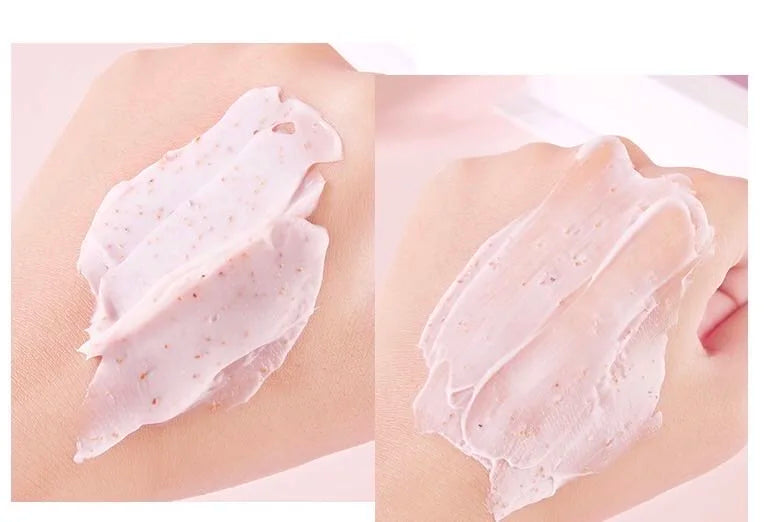 HEYXI Peach Body Scrub 200g Brightening Moisturizing Anti Goose Pimples Bath Shower Fruit Body Exfoliator