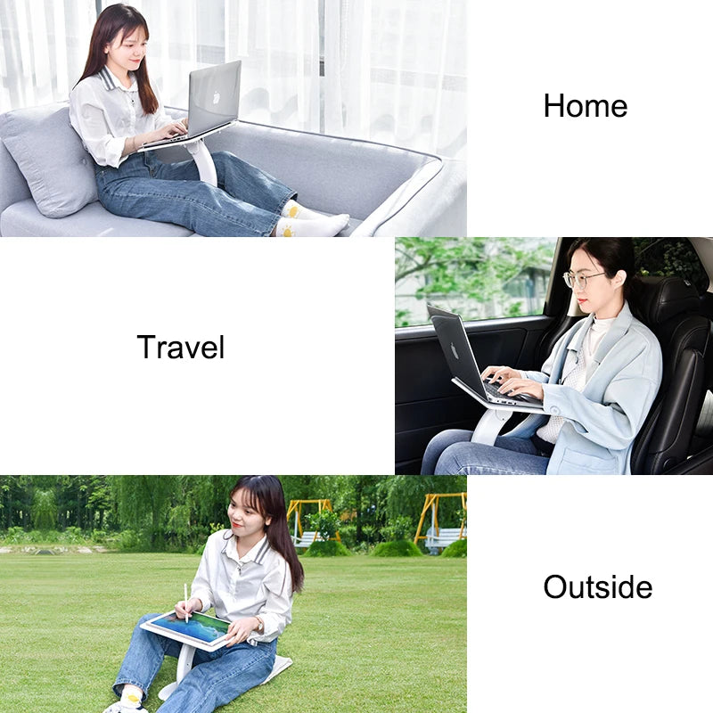 Oatsbasf Portable Laptop Stand Multi Function Notebook Tablet Lap Desk For Macbook Air Pro Bed Room Reading Holder for iPad