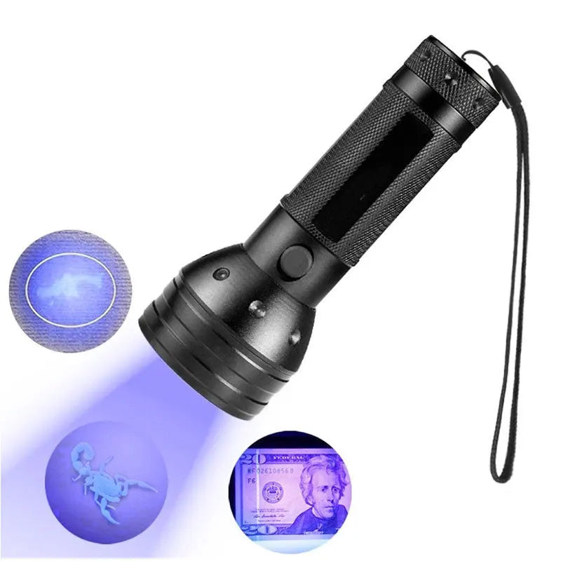 2025 Excellent Quality Blacklight Detector Ultraviolet Torch UV Lamp Mini LED UV Flashlight Drop Shipping