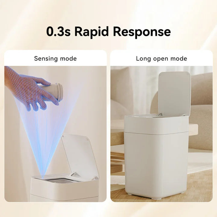 Intelligent 4.5Gallon 17L Automatic Self-Changing Trash Can with Motion Sensor Touchless for Kitchen Bathroom Office