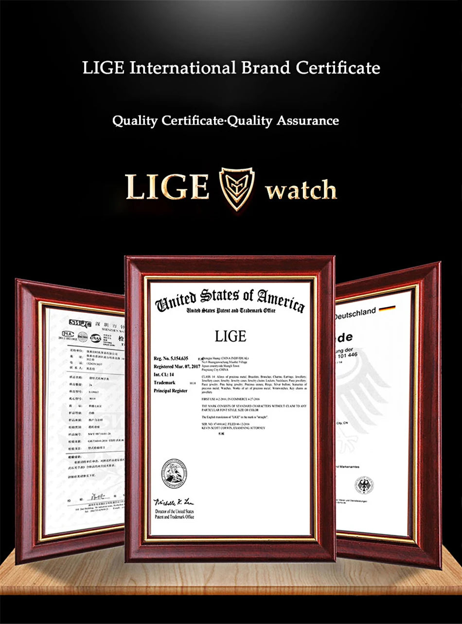 LIGE 2026 New Smart Watch Men Full Touch Screen Sport Fitness Watch IP67 Waterproof Bluetooth For Android ios smartwatch Men+box