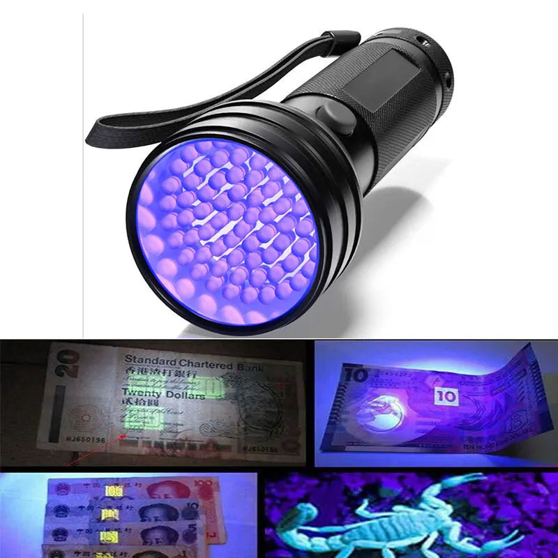 2025 Excellent Quality Blacklight Detector Ultraviolet Torch UV Lamp Mini LED UV Flashlight Drop Shipping