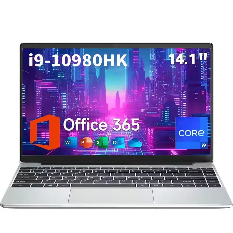 NEW Core I9-10980HK Laptop 16GB RAM 1/2TB SSD Portable Laptops 14.1-inch Windows 11 Pro Notebook Computer Office Gaming