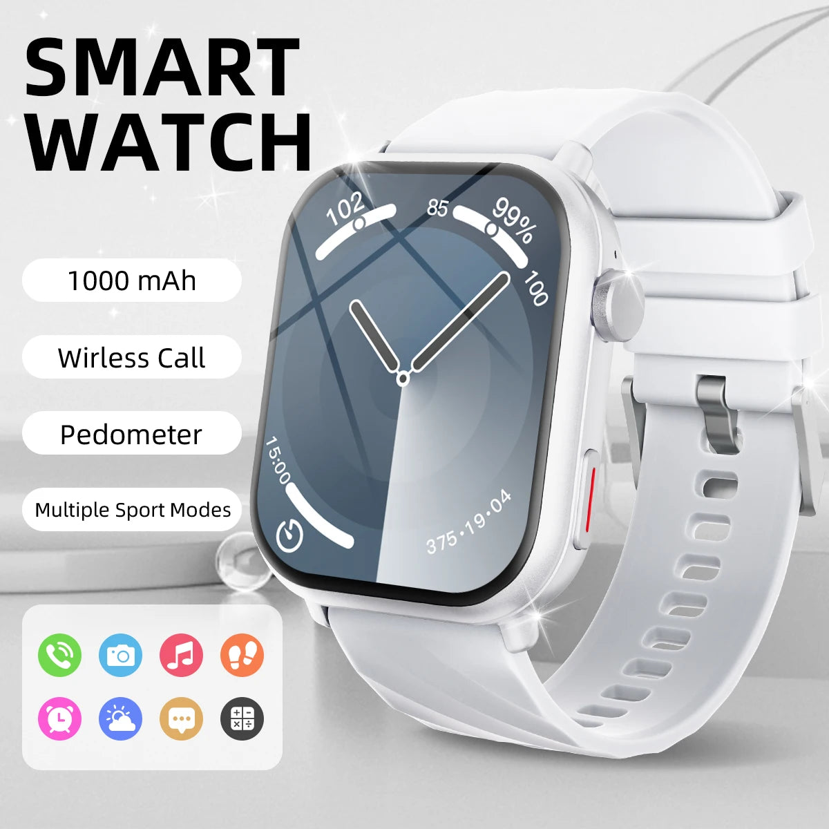 New Smartwatch 2026 1.83''HD Screen AMOLED 1000mAh Large Battery Outdoor Sports Watches IP68 Waterproof for Men Women Gifts