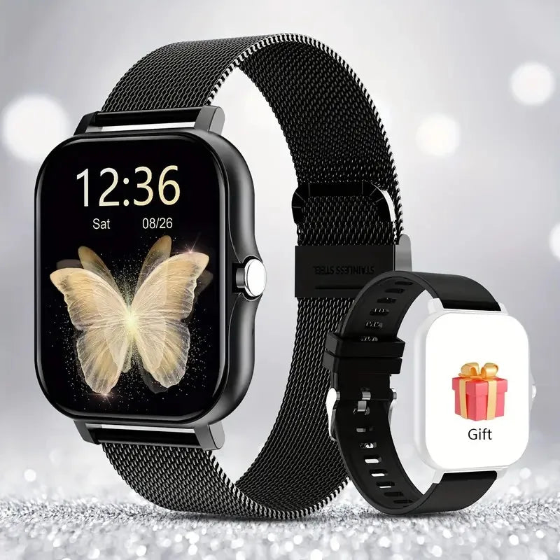 2026 Smart Watch 1.83 Inch HD Display Answer Make Call Message Preview Sport Modes DIY Dial Weather Forecast Men Women