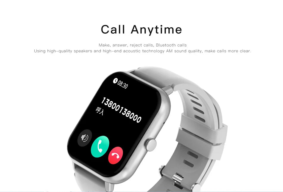 2025 New Smart Watch For Men Women Gift Full Touch Screen Sports Fitness Watches Bluetooth Call Smartwatch Woman For Andriod&IOS
