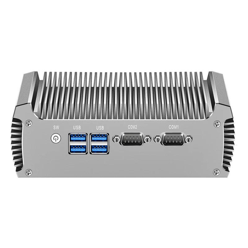 Inter Core i3 i5 i7 Industrial Mini PC Support WiFi 3G/4G LTE Linux Pfsense Computer with 2xLAN 2xRS232 4xUSB3.0 Windows10 Ready