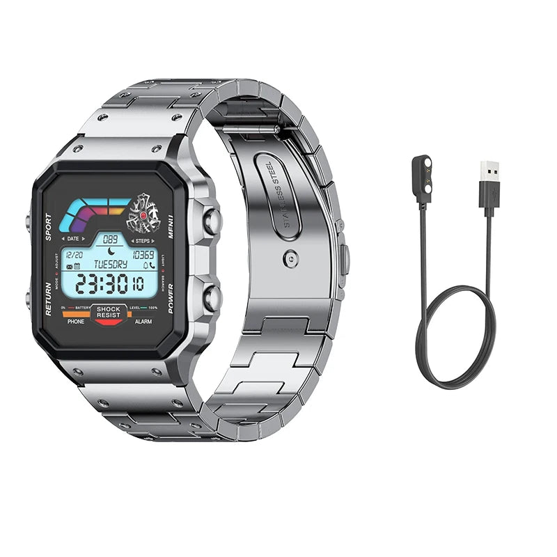 Aiweile AW38 Smart Watch Man High-End Luxury for Android IOS Fitness Tracker Sport Business Bluetooth Call DIY Faces Steel Voice