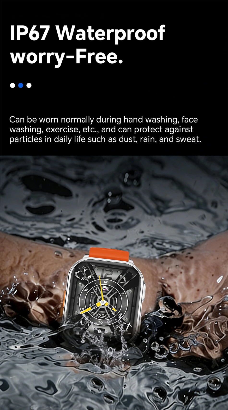 New Smartwatch Men Women Camera Take Photos Record Video Health Monitor Sports Fitness Waterproof Flashlight Call Smart Watches