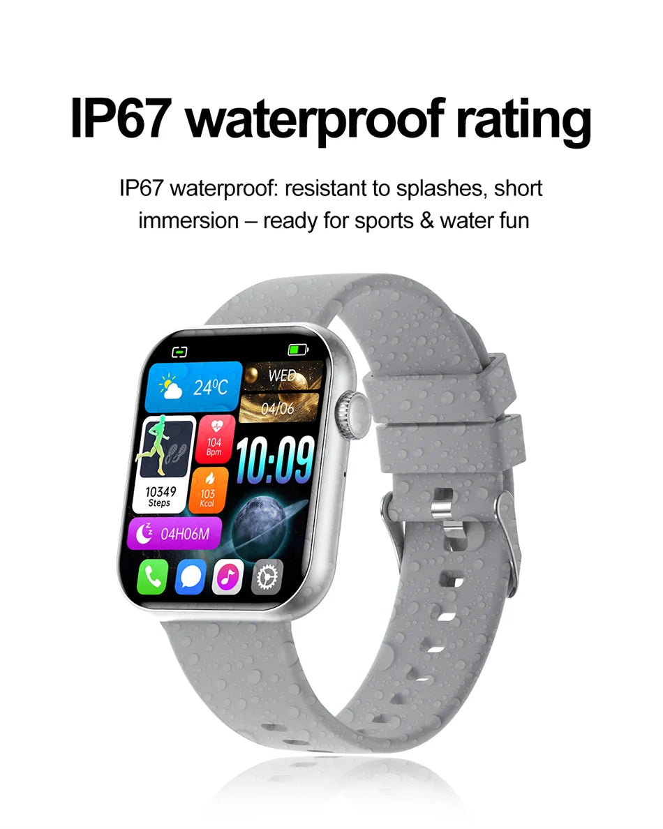 New Smart Watch For Women Full Touch Screen Bluetooth Call Waterproof Watches Sport Fitness Tracker Smartwatch Lady Reloj Mujer