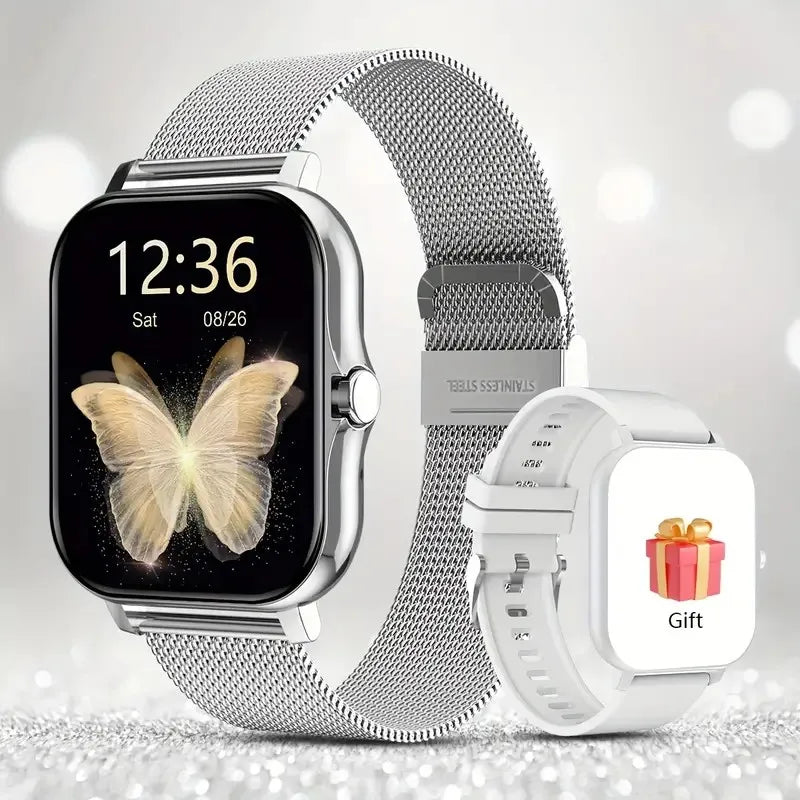 2026 Smart Watch 1.83 Inch HD Display Answer Make Call Message Preview Sport Modes DIY Dial Weather Forecast Men Women