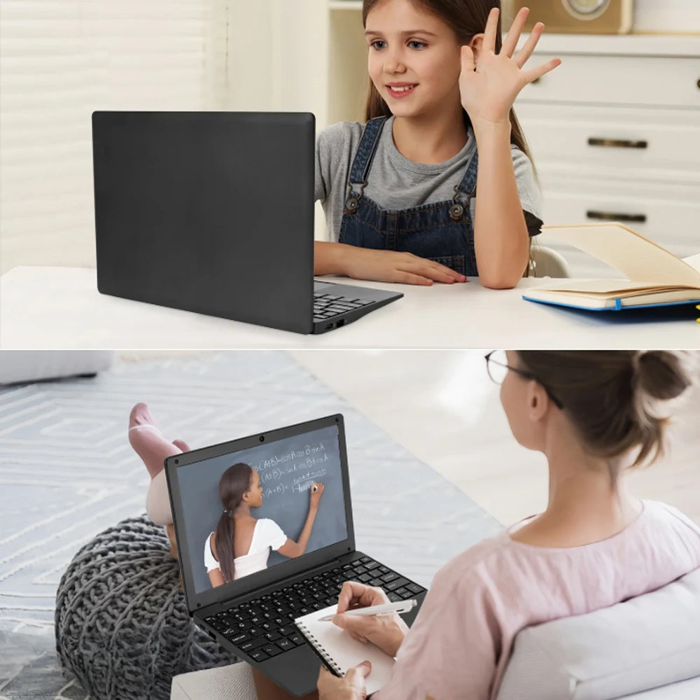 New 10.1 inch Laptop Computer CPU 4GB RAM 128GB Android 13.0 Portable Octa Core EMMC HD IPS Screen